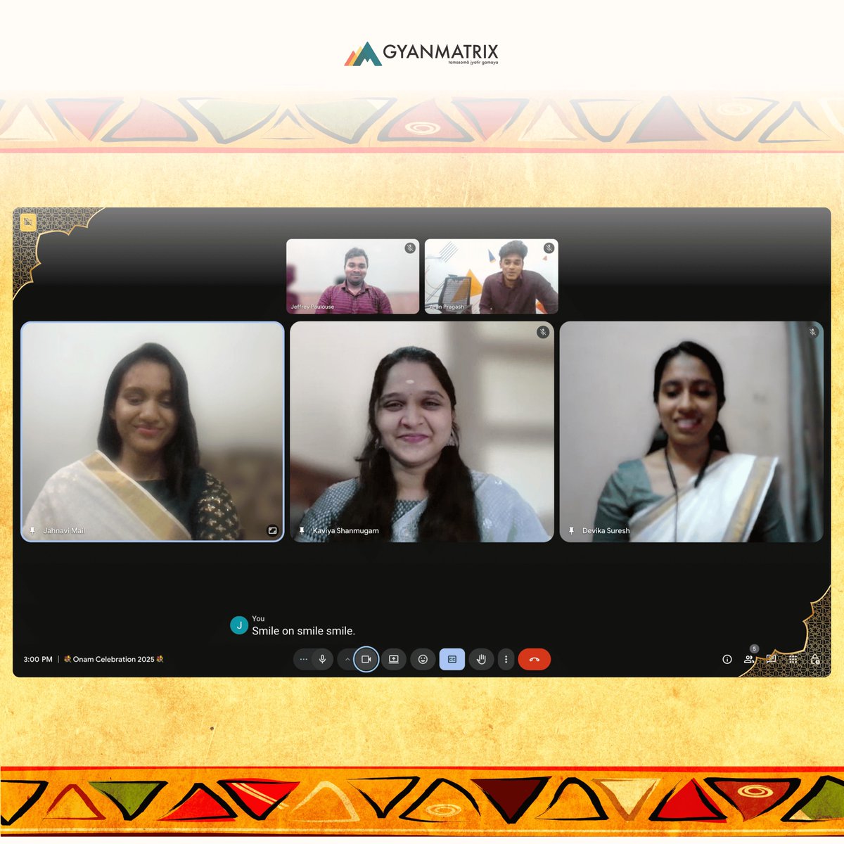 GyanMatrix's tweet image. Wishing everyone a Happy Onam 🌸✨ This season, we celebrate the joy of Onam, the guidance of Teachers’ Day 🎓, and the blessings of Milad-un-Nabi 🌙🙏, a time to embrace culture, knowledge, and faith together.