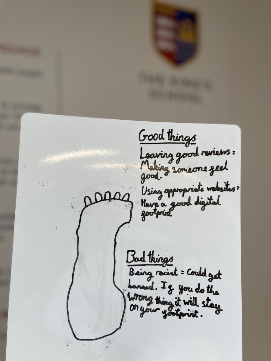 PATKingsSchool's tweet image. A great start to the term for 7X1 in #Computing. Check out these fantastic digital footprints! 👣 #BeKings