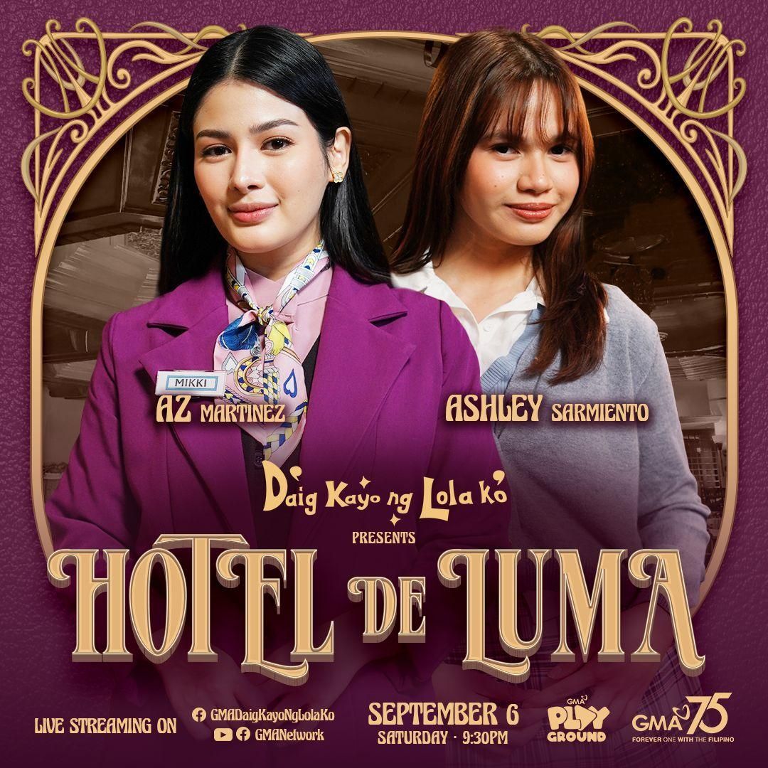Maki-join sa chikahan kasama sina AZ Martinez at Ashley Sarmiento habang nanonood ng panibagong episode ng Daig Kayo ng Lola Ko! 🤩

Abangan ang #DaigKayoNgLolaKo presents: ‘HOTEL DE LUMA’ ngayong Sabado, September 6, 9:30 PM na sa GMA! #DKNLKHotelDeLuma