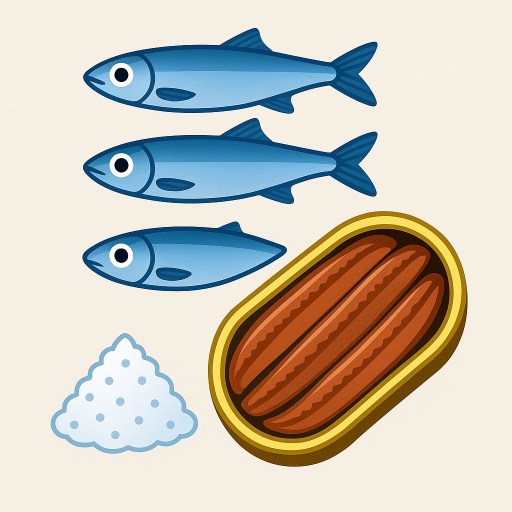 ConservasDMingo's tweet image. Una imagen bastante clara de reflejar los componentes de una lata de anchoas !! 🐟💯📍🌊
#ConservasDMingoCrew #Anchoas