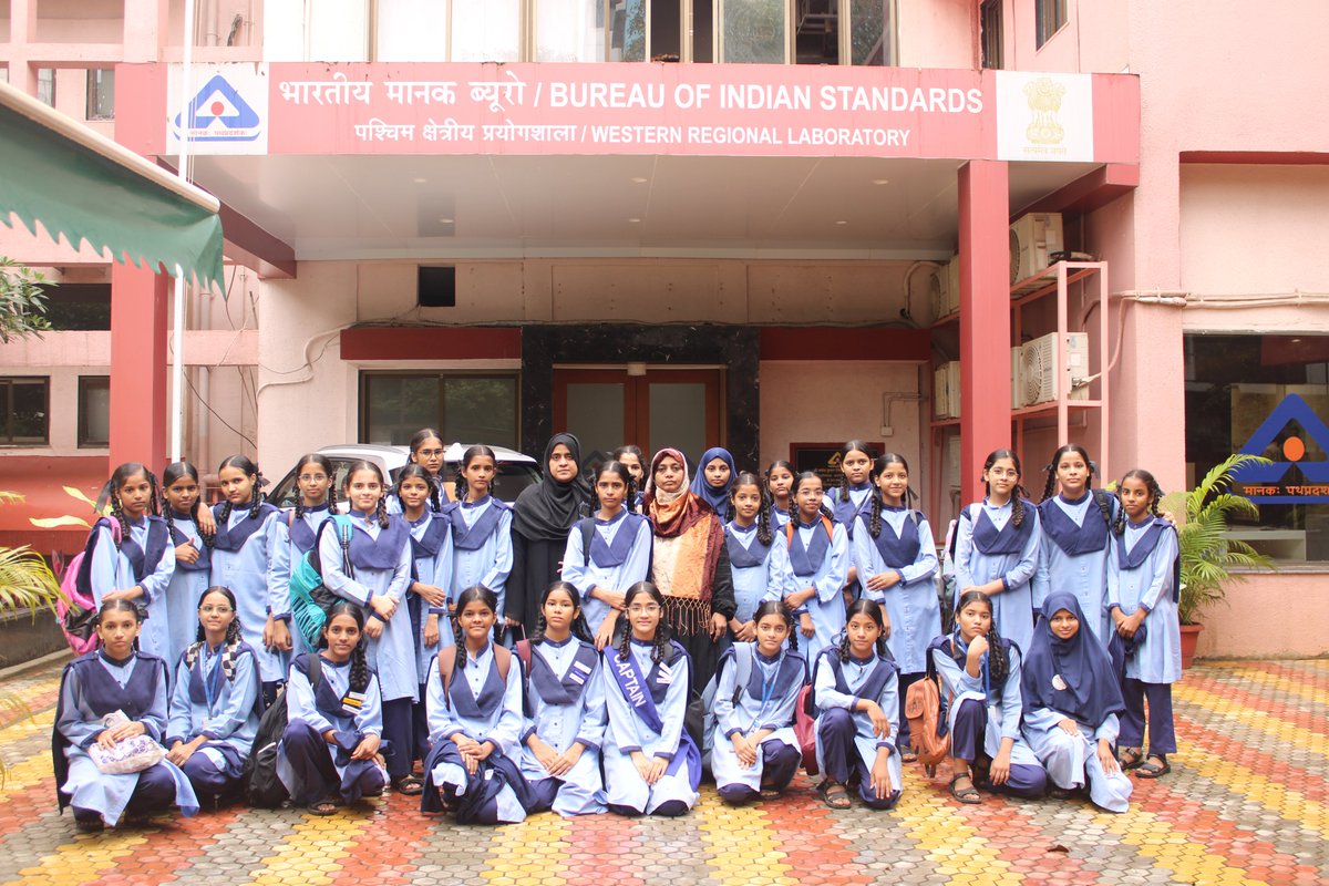 "On 26th August 2025, students from Anjuman Khairul Islam Urdu Girls High School explored the Western Regional Laboratory (WRL), gaining valuable insights into cutting-edge technology and laboratory testing procedures."
<a href="/IndianStandards/">Bureau of Indian Standards</a>