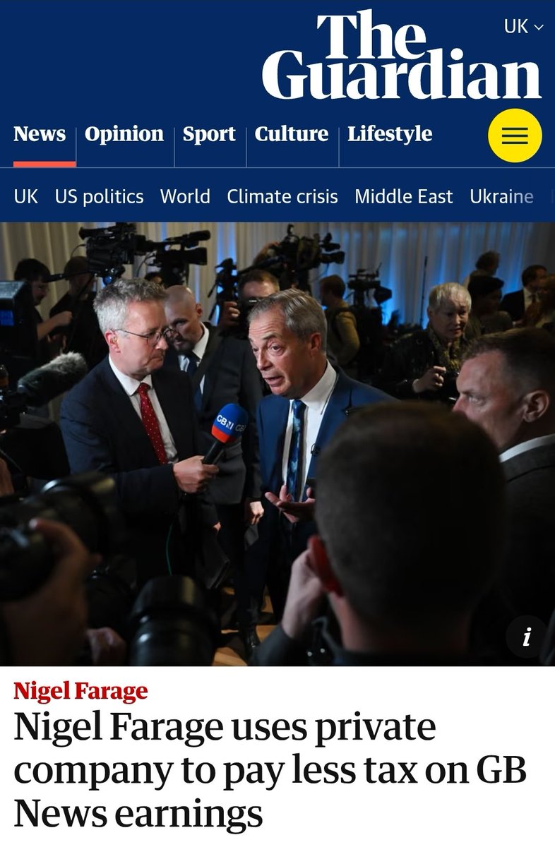 Farage is using a private company to reduce his tax bill.

Farage diverts money from his TV show into his company, which means that he paid only 25% corporation tax on profits, instead of 40% income tax, and could offset some expenses.

Farage is always a traitor.