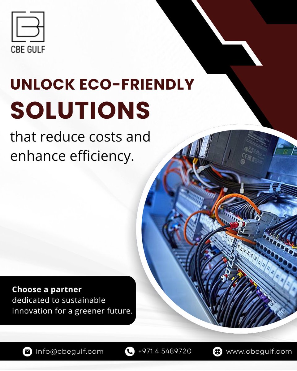 CBEGULF's tweet image. Drive your business towards a greener tomorrow 📷.
📷 info@cbegulf.com
| 📷 +971 4 5489720
📷 Visit: cbegulf.com
#EcoInnovation #GreenSolutions #SmartEngineering #SustainableFuture #EfficiencyMatters #CostSavingSolutions #EcoFriendlyBusiness #CleanTech #SmartIndustry