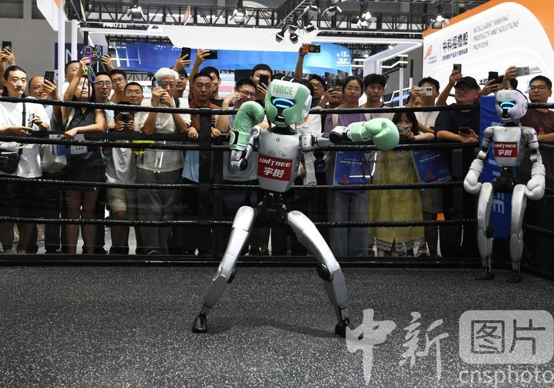 photo_cns's tweet image. A robot boxing game is held at the booth of Unitree in the venue of the World Smart Industry Expo 2025 in Southwest China's Chongqing, Sept 5, 2025. (Photo by Zhou Yi/CNSPHOTO)
#robotboxing #game #Unitree #WorldSmartIndustryExpo2025 #WorldSmartIndustryExpo #Chongqing