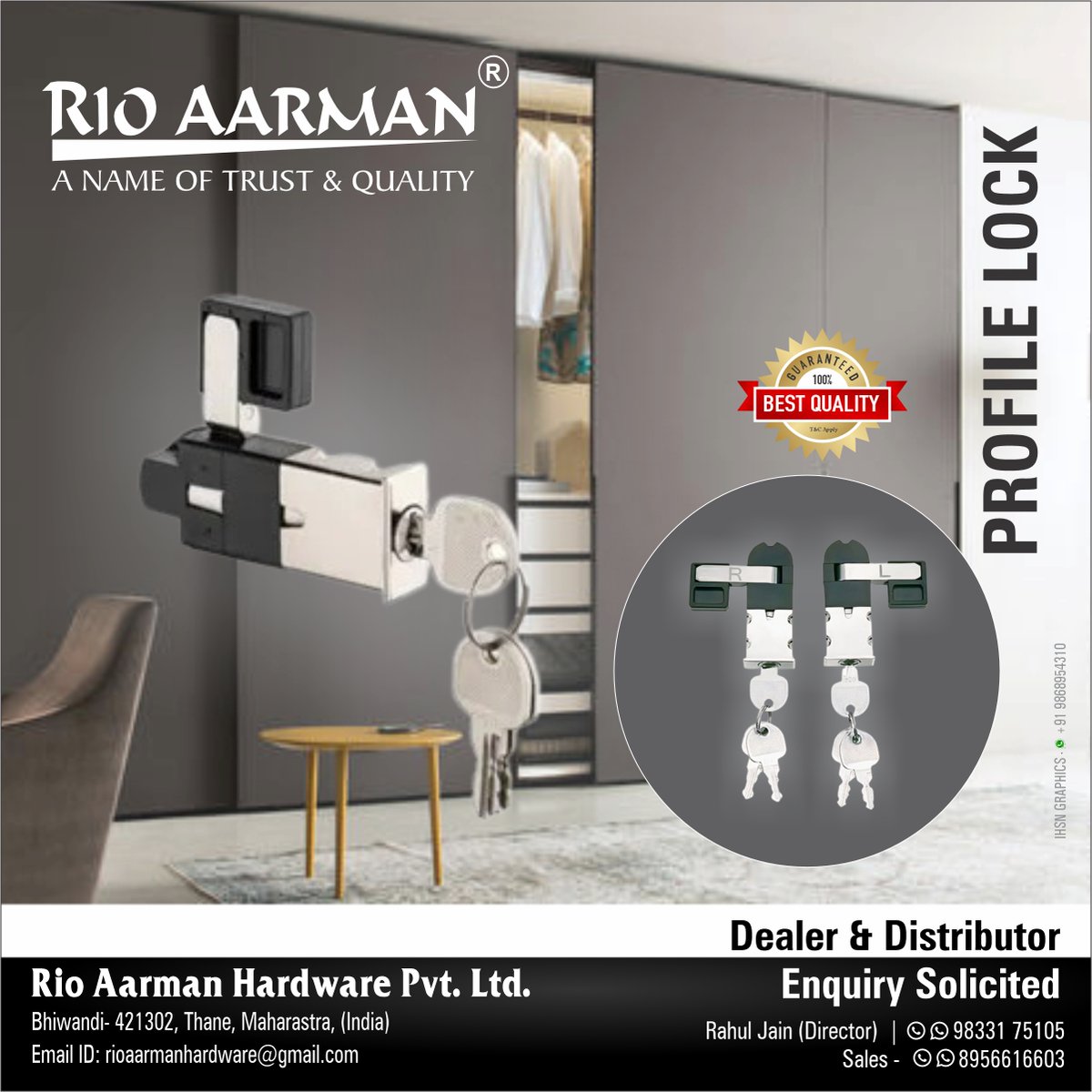 ihsndigital's tweet photo. Safety doesnโt have to be boring choose "๐๐๐ ๐๐๐๐๐๐" Profile Door Locks.
.
.
.
#RioAarmanHardware #maharashtra #ProfileDoorLock #DoorLocks #SmartLocks #SecureLocks #PremiumLocks #StrongLocks #DoorHardware #HardwareFittings #ArchitecturalHardware #ihsn #digital https://t.co/etEJS8Np9q
