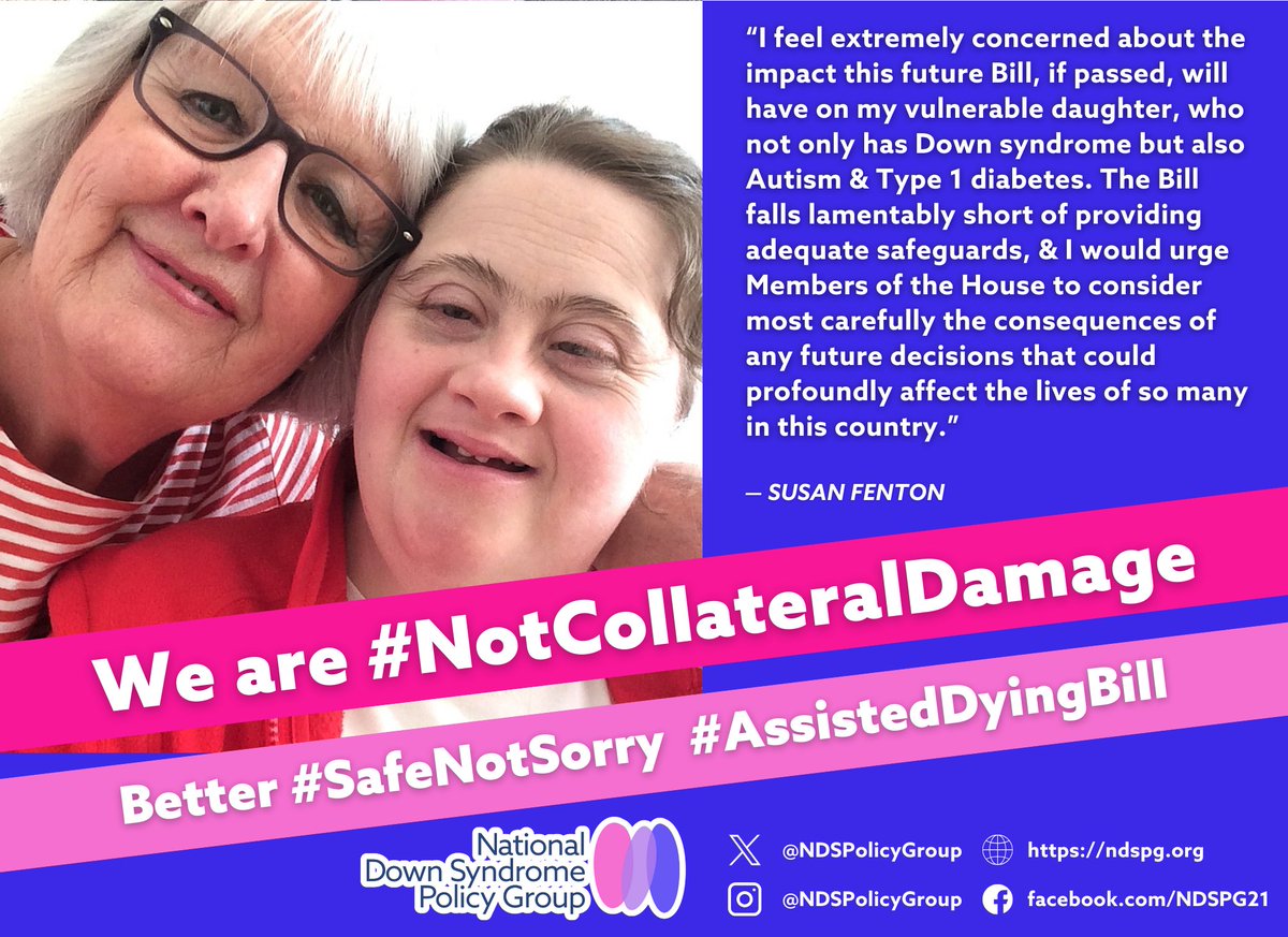 The first duty of law is to protect the vulnerable. This bill fundamentally fails that test. If the @UKHouseOfLords allows it to pass without safeguards, the most vulnerable will pay the price. #SafeNotSorry #NotCollateralDamage <a href="/wesstreeting/">Wes Streeting</a> <a href="/pmounstephen/">Philip Mounstephen</a> <a href="/NotDeadYetABC/">Not Dead Yet</a>