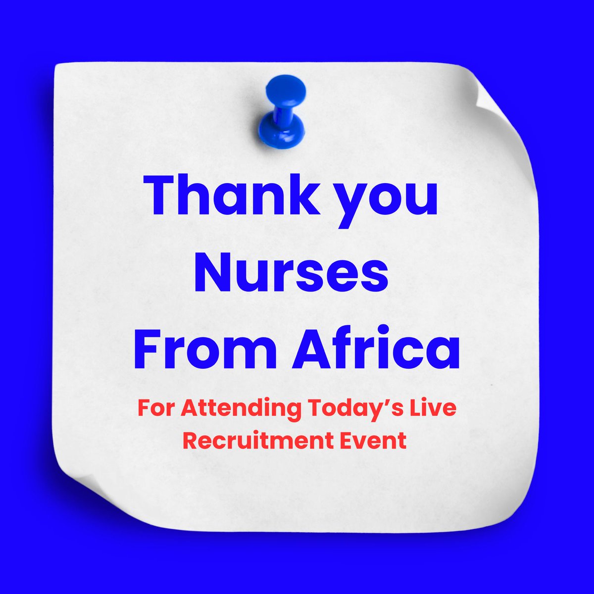 Thank you, Nurses from Africa, for attending the Live Recruitment of Nurses from Africa who need Sponsorship to the US Event by Avant Healthcare Professionals.

Missed🤔

Don’t worry, you can still submit your US-aligned CV

🎯 Apply Directly to Avant
hubs.la/Q03BdHrn0