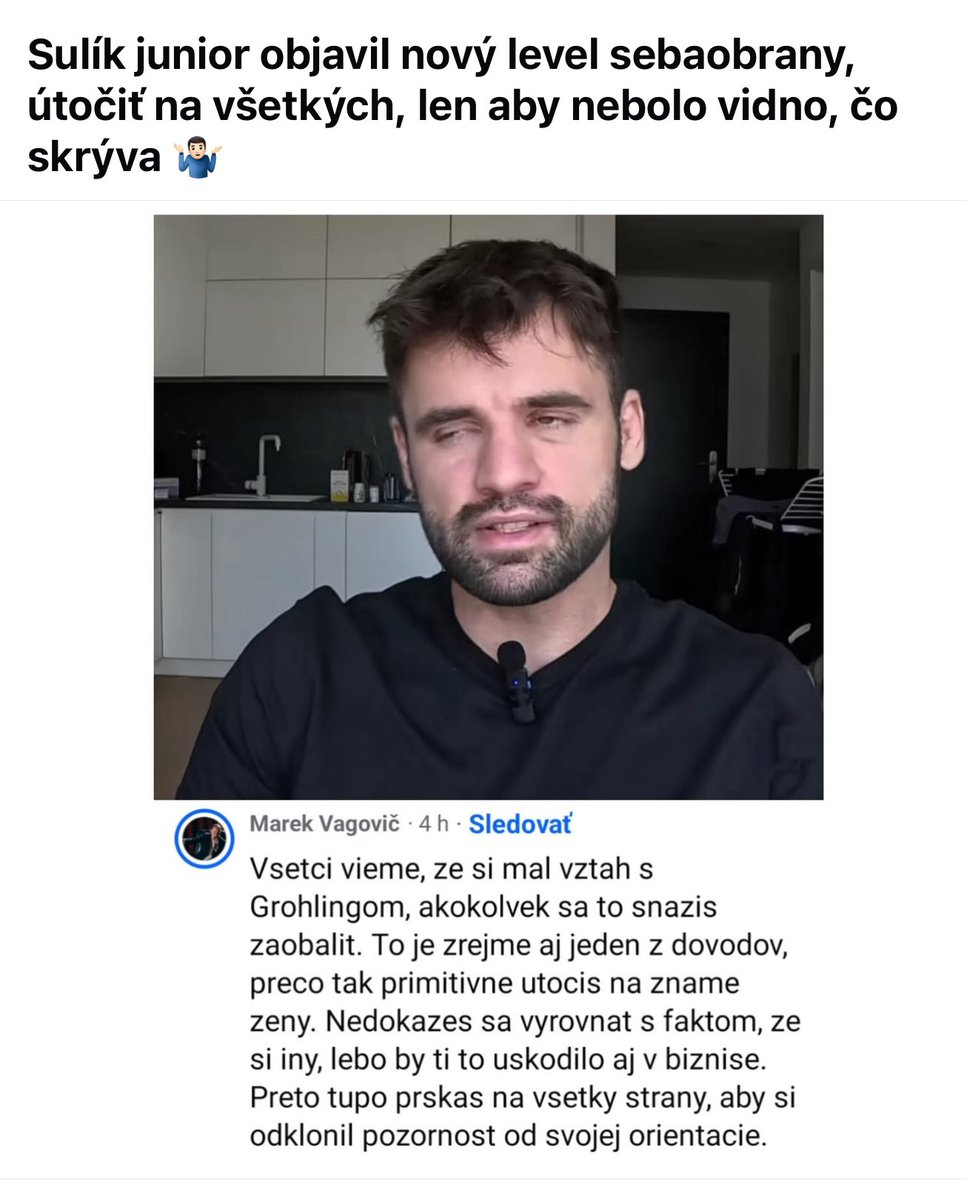 Smutné je vidieť človeka tak plného hnevu – dúfam, že nájde pokoj a terapiu. 
Ja dúfam, že sa Slovensko raz stane krajinou, kde je ľuďom jedno, akej sú orientácie, a kde slušnosť a práva LGBTQ+ ľudí zvíťazia.