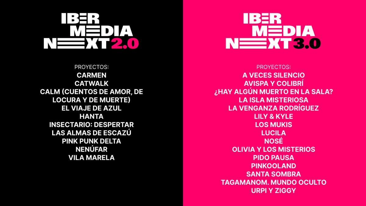 IBERMEDIA NEXT viaja a <a href="/pixelatl/">Pixelatl</a> con dos paneles sobre coproducción y código abierto y con la asistencia de los proyectos de IBERMEDIA NEXT 2.0 e IBERMEDIA NEXT 3.0

Conoce toda la información en nuestra web: ibermedianext.com/noticias/iberm…