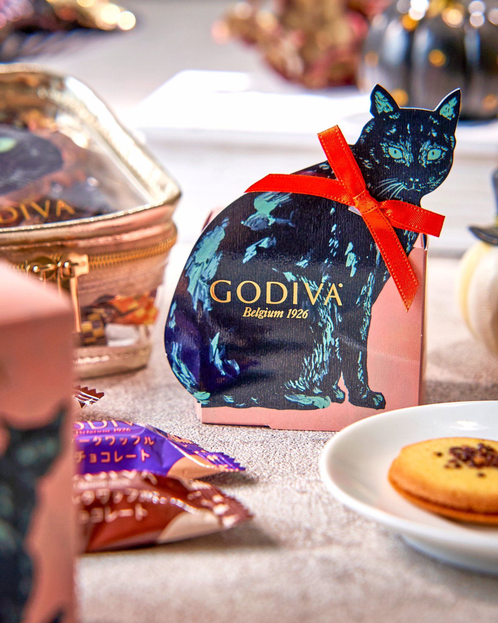 ✦ハロウィンコレクション✦　ルビー&ブラックオブシディアンの黒猫　キキ ✦ハロウィンコレクション✦ ルビー&ブラックオブシディアンの黒