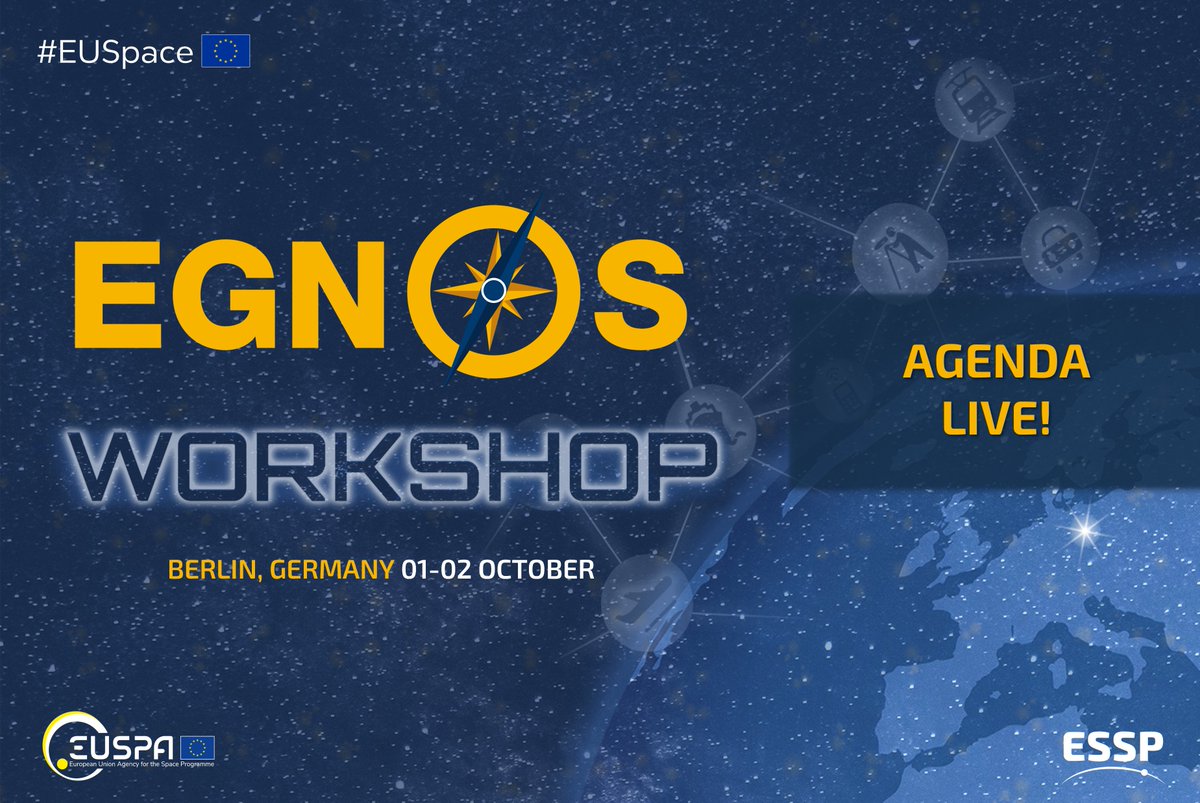 ESSPSAS's tweet image. 🚀 The EGNOS Workshop 2025 agenda is now LIVE!

Co-organized by #ESSP and @EU4Space, the EGNOS Workshop brings together the European #GNSS community. 
This year’s agenda promises insightful sessions, expert speakers, and key updates on EGNOS.

📄 Check out what’s coming 👉…