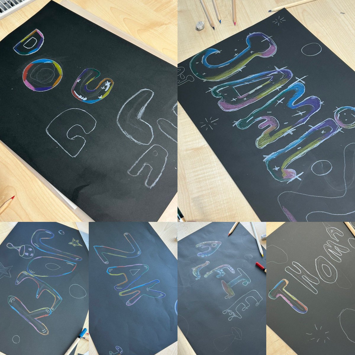 Mrs Graham’s 1J class have been learning how to draw bubbles for their name tags. Their hard work has paid off these are looking fantastic! Keep up the hard work guys🌟<a href="/stbenedictsren/">St Benedict's High School</a>