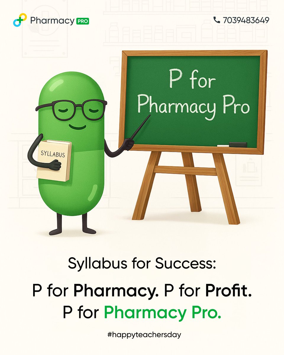 Pharmacy_Pro_'s tweet photo. Our retailers have always been our best teachers. ❤ From manual to digital, they showed us what pharmacies really need. This #TeachersDay, guide us further tell us how we can make your work easier. 🤝 

#PharmacyPro #TeachersDay2025 #LearningTogether https://t.co/Enc6iJ9S9W