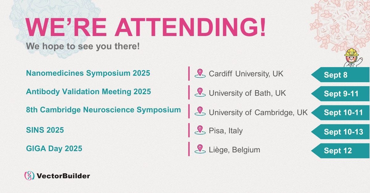 VectorBuilder's tweet image. 🌍 Next week, VectorBuilder is on the move!
Catch us at these exciting events across Europe:

📅 Sept 8 – Cardiff, UK
📅 Sept 9-11 – Bath, UK
📅 Sept 10-11 – Cambridge, UK
📅 Sept 10-13 – Pisa, Italy
📅 Sept 12 – Liège, Belgium

Let’s connect and talk science! 🔬
#VectorBuilder…