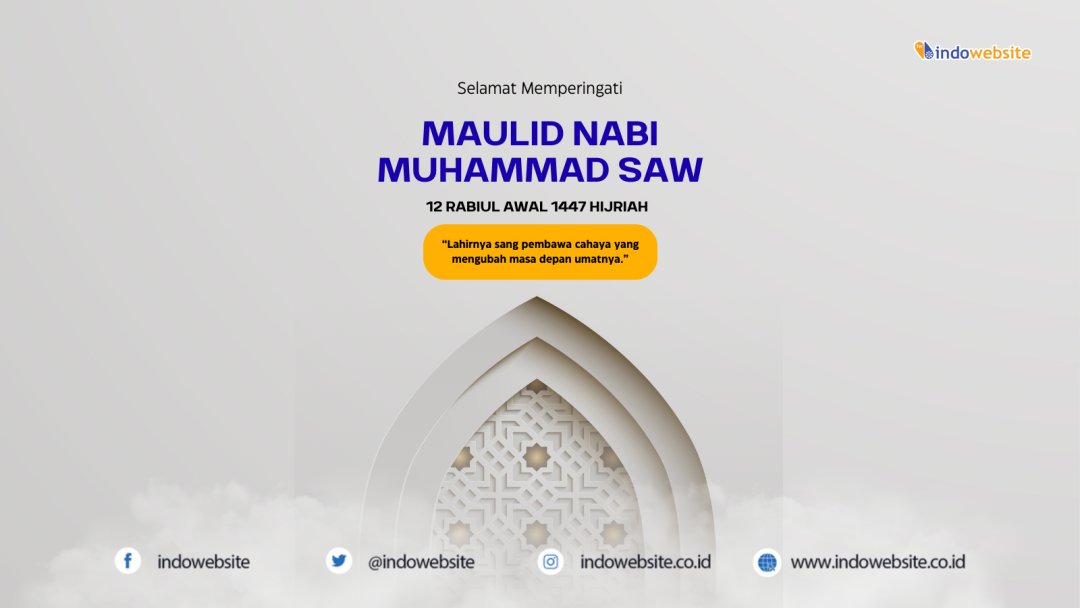 indowebsite's tweet image. ✨ Selamat memperingati Maulid Nabi Muhammad SAW 1447 H Semoga kita semua dapat meneladani akhlak mulia beliau, membawa cahaya kebaikan, dan menyebarkan kasih sayang untuk sesama. 🌙
#MaulidNabi #MuhammadSAW #Indowebsite #1447H