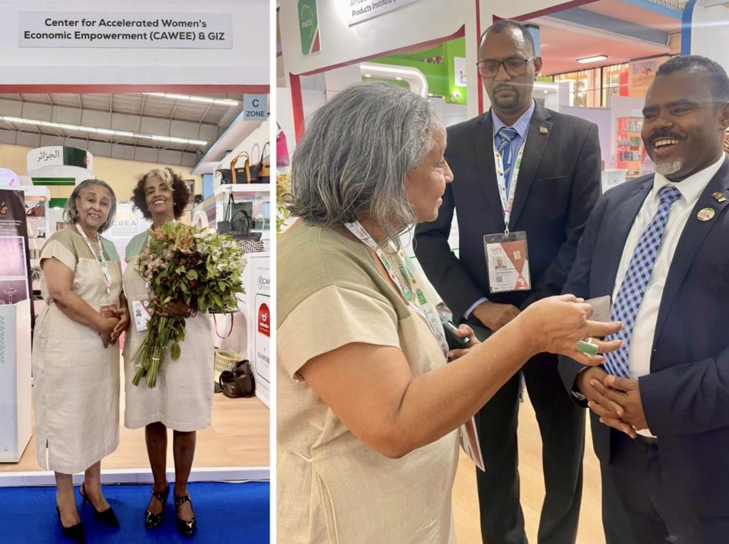 cawee_org's tweet photo. CAWEE at IATF25 Official Opening Day

CAWEE Members took part at the official opening of the IATF25 Algiers , September 4, 2025.

Members exhibition stand was visited by prominent people including Ethiopian Ambassador to Algeria.

#iatf_2025 #iatf25 #exhibition #viralchallenge https://t.co/qmyuPQ5i1x
