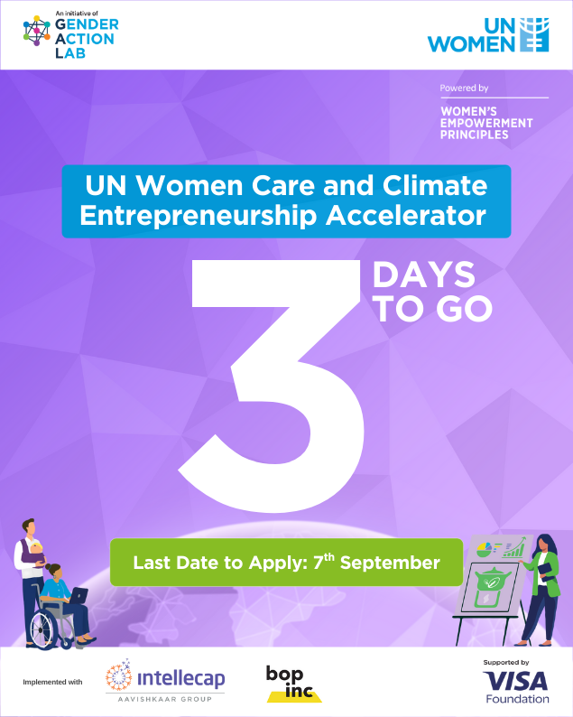 unwomenasia's tweet photo. ⏳ Just 3 Days Left!
🚀 This is your opportunity to scale care and climate innovations that empower women and communities across the Asia-Pacific region.
📥 Learn more: https://t.co/hjvagBTwSo
Deadline: 7th September
#UNWomen #InclusiveEntrepreneurship #genderactionlab https://t.co/dpbgpdS24I
