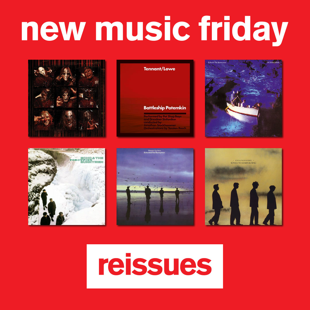 FOPPofficial's tweet photo. Reissues out today:
• @slipknot - #Slipknot - 25th Anniversary Edition
• @petshopboys - #BattleshipPotemkin
• @Bunnymen - #OceanRain / #Porcupine / #HeavenUpThere / #SongsToLearnAndSing
#gettofopp https://t.co/lIoYLXDhoQ
