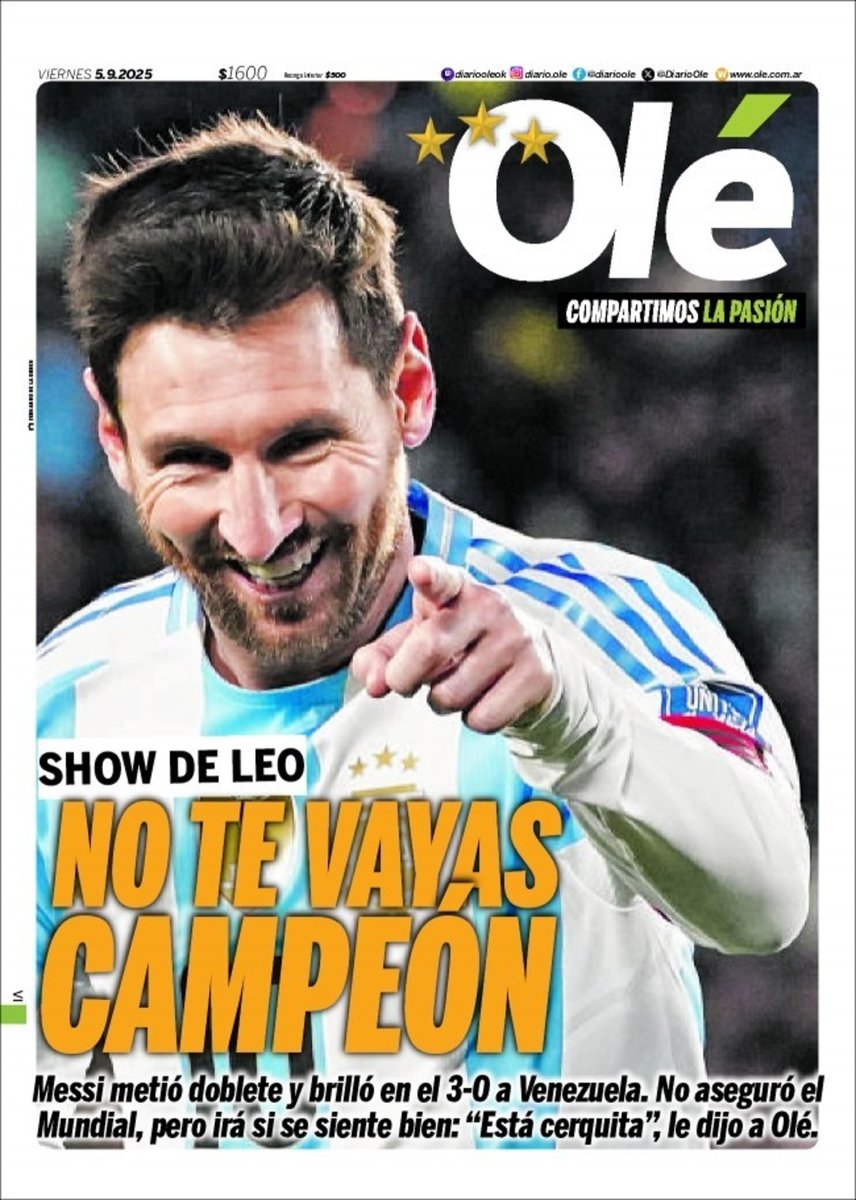 Diario Olé tweet media