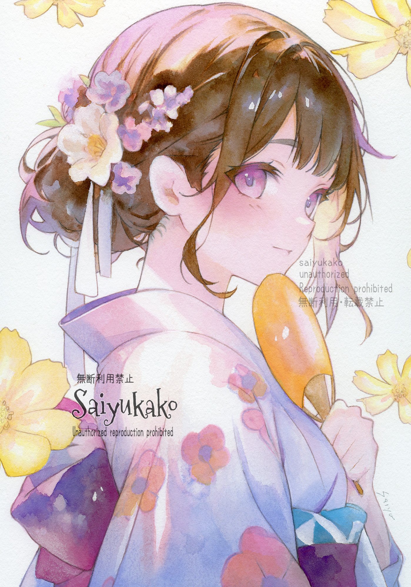 Akiサイン　「ファッション」　鉛筆デッサンに水彩画　　真作 maxresdefault.jpg