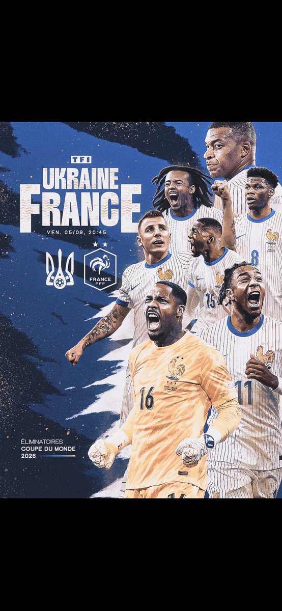 Ce soir, la <a href="/FFF/">FFF</a> retrouve l’Ukraine pour la première journée de qualif pour la Coupe du Monde. 🐓

12 ans après la remontada (merci <a href="/mamadousakho/">Mamadou Sakho</a>) les Bleus vont-ils décrocher leur première victoire de la saison ? 

Vos prono en com ! 🔽

#france #ukraine #cdm 
<a href="/PrimeVideo/">Prime Video</a> <a href="/TF1/">TF1</a>