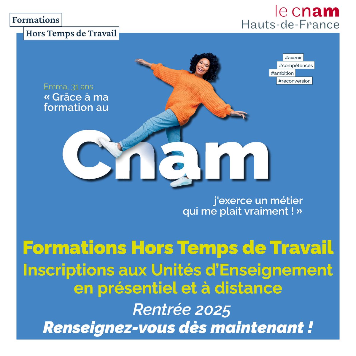 La liste des Unités d’Enseignement Hors Temps de Travail est en ligne ! Plus de 70 UE à suivre le soir, le week-end ou à distance, pour vous former à votre rythme. 🎓Comptabilité, Informatique, RH, Management, Psychologie du travail, droit… Voir la liste lc.cx/z01bFM
