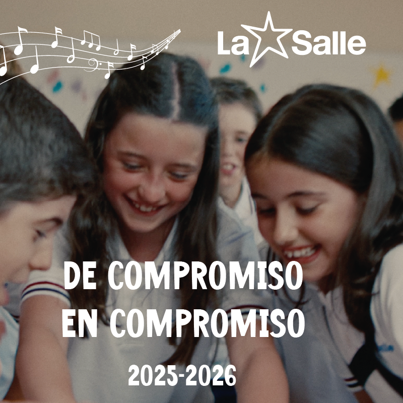Te invitamos a compartir el estreno de la canción de nuestro lema. “Haz que no pare esta historia. Haz que nos lleve a buen puerto. Que no se detenga la noria, siendo parte de este proyecto. youtu.be/IQ6VMB7K2gg #DeCompromisoEnCompromiso". #NuevoCursoLaSalle #SomosLaSalle