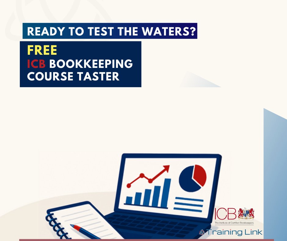 Don't commit to a full course until you know you'll love it.

Our FREE #ICB Bookkeeping Taster lets you test the waters with zero risk.

See if you have the knack for it ➡️ f.mtr.cool/iipdoeakhs

#bookkeeping #distancelearning