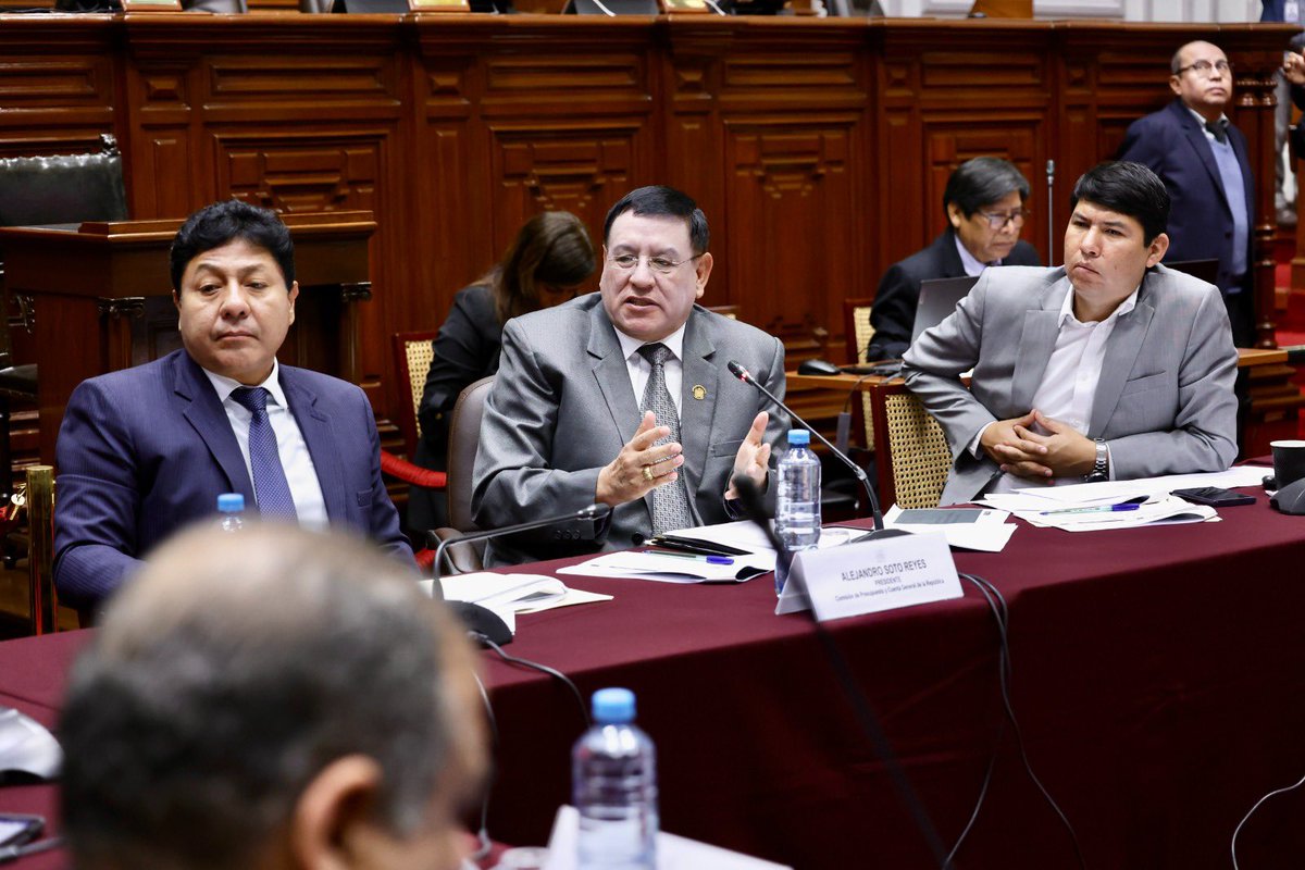 Comisión de Presupuesto del Congreso 2025-2026 tweet media