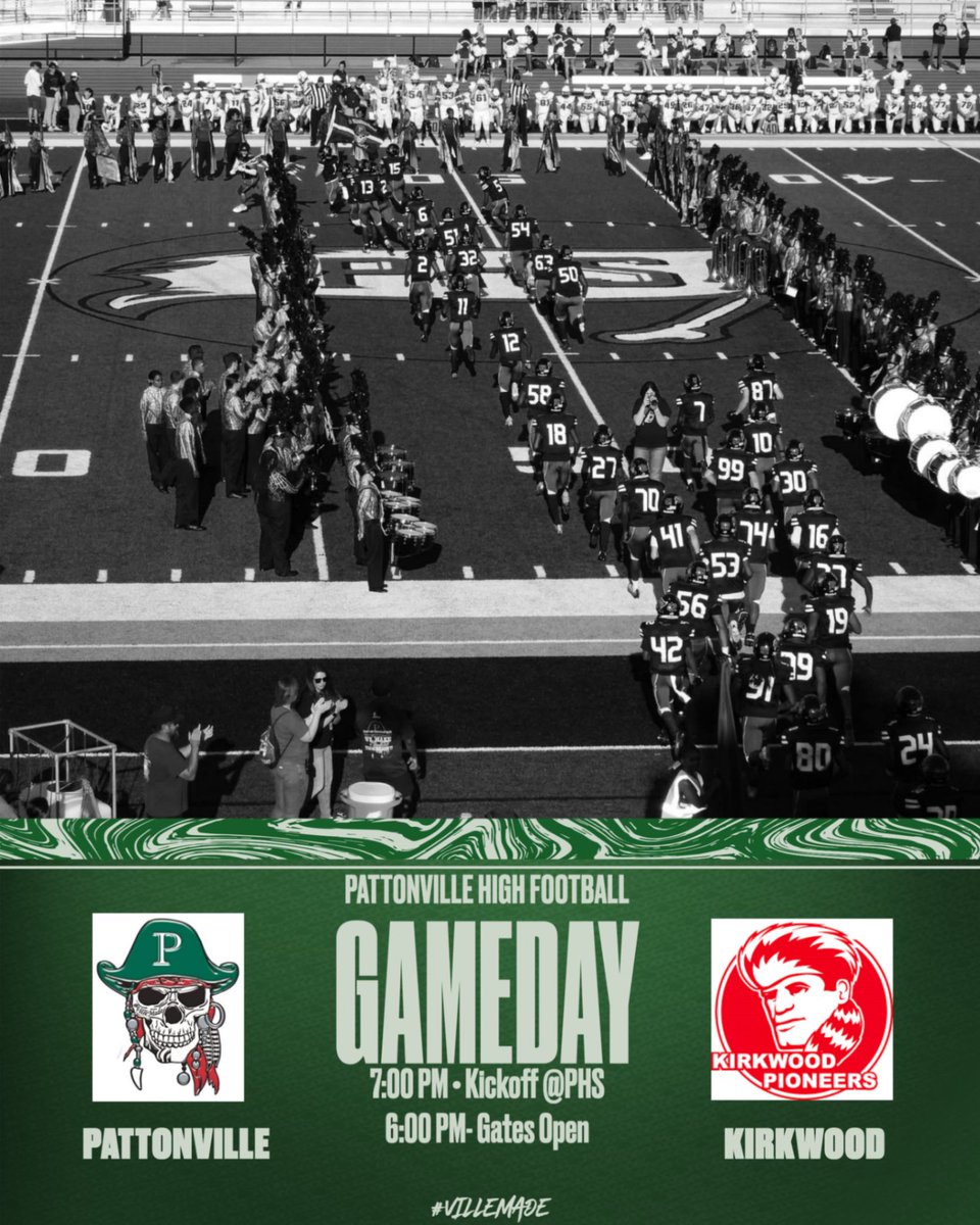 Friday Night Football
6pm gates/7pm kickoff 
$5 cash only entry  
Students have an ID to enter  
Middle &amp; Elem. students must be w/adult at all times  
No backpacks allowed/Bags subject to search at gate Follow signs to visitors entry gate
No re-entry, ticket sales end @ halftime