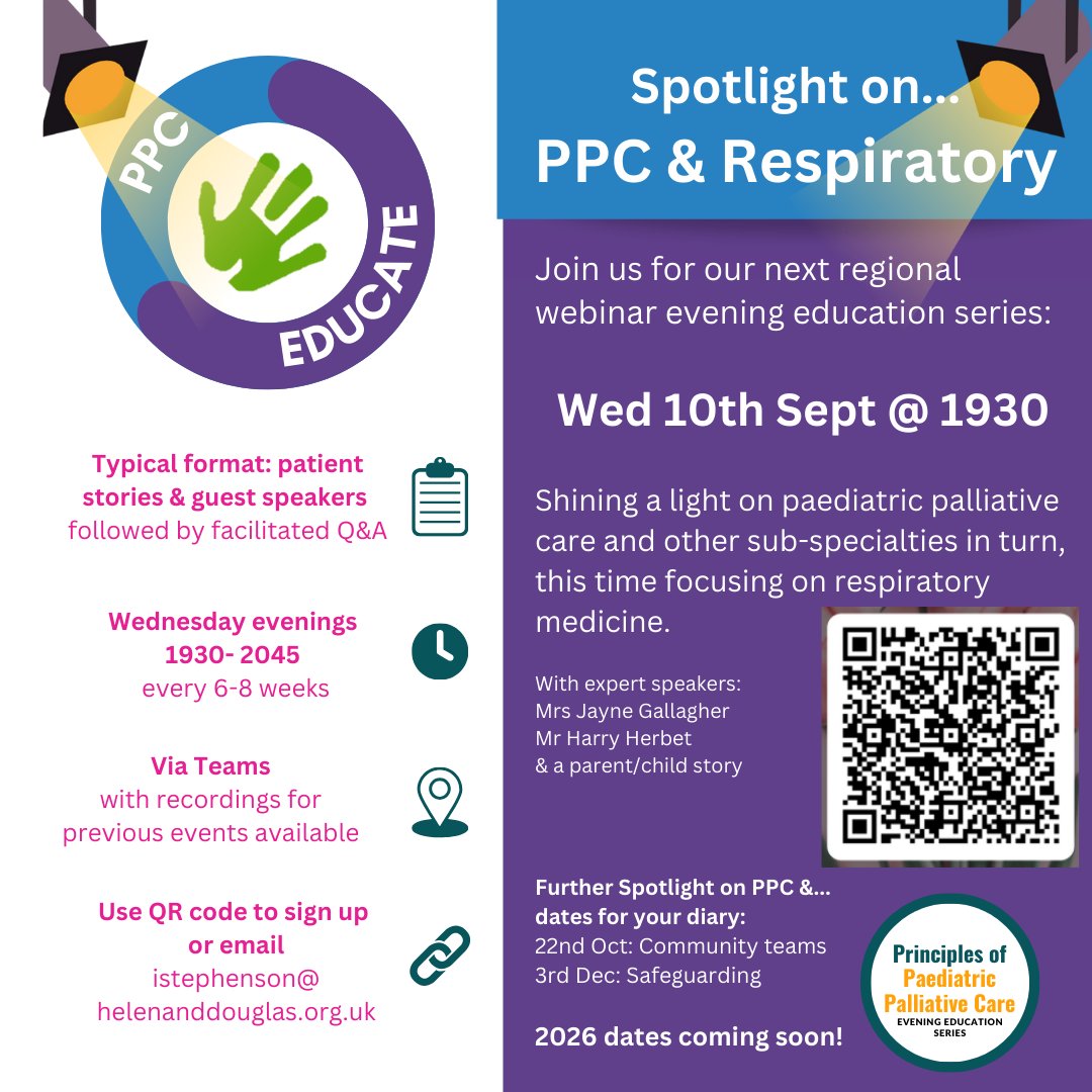 Join us next week for a Spotlight on PPC &amp; Respiratory Medicine, featuring a beautiful case story of MDT working to get a patient home #PPCEducate
Check out more ppceducate.co.uk