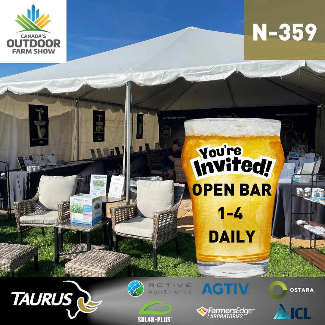 Next week we’re bringing our passion for agronomy to Woodstock! Join us at Canada’s Outdoor Farm Show and dive into the conversation around fertility vs fertilizer—and how the right approach can maximize your crop’s efficiency, health, and yield.

Our team will be on-site every