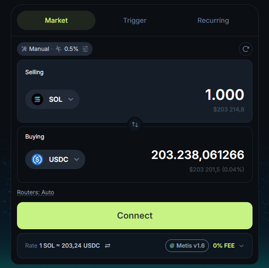 0xConductor's tweet photo. @kdotcrypto @KaminoFinance @JupiterExchange turn off "Ultra V2" on Jupiter https://t.co/JoMHQxztqh