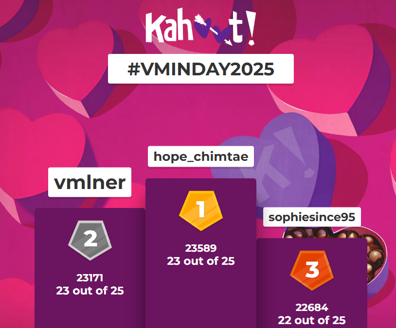 vmnadmirer's tweet photo. And just like that #VMINFEST has come to an end! Thank you and good night💓 https://t.co/VgrAG5osWa