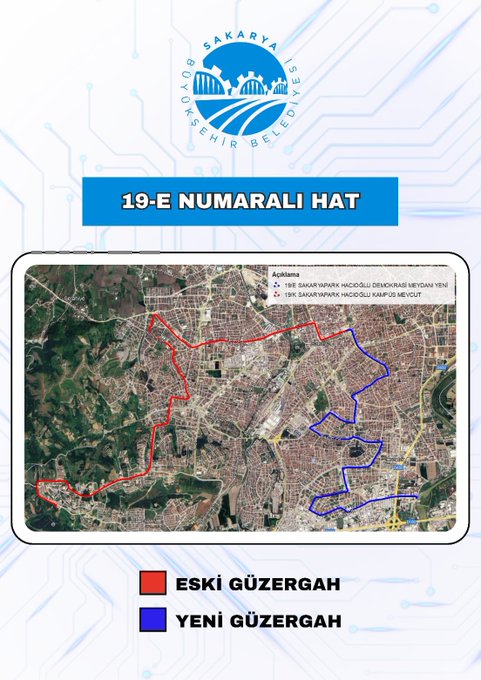 Sakarya’da Toplu Taşıma Hatları Değişiyor