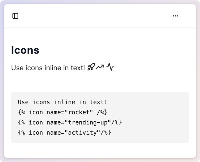 Sometimes you just need an icon.

Evidence now supports adding icons inline in your reports

docs.evidence.studio/components/icon