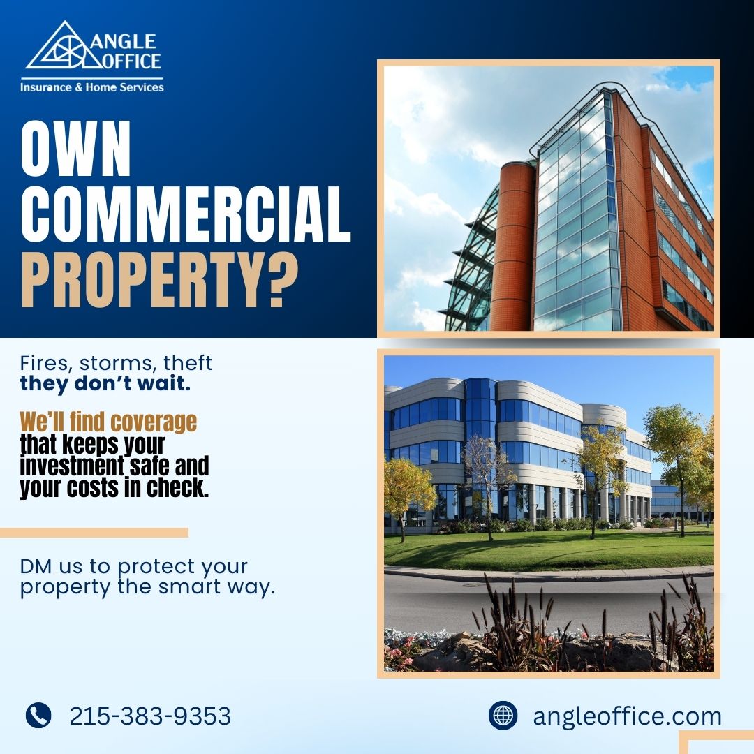 Angle_office's tweet image. Call us now: +1 215-383-9353
Visit our website: angleoffice.com

#angleoffice #insurance #commercialproperty #propertyinsurance #businessprotection #localagency #independentagent #saturdayvibes