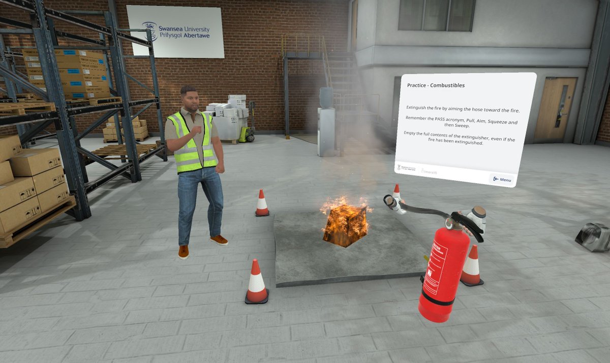 imersifi's tweet photo. Fire safety needs confidence &amp; accuracy. Our Fire Extinguisher Control Module delivers authentic VR training that builds knowledge retention, real-world readiness &amp; measurable outcomes, at scale. 

Explore more: https://t.co/ivp7S51lTP 

#VRTraining #FireSafety #VR #Immersive https://t.co/JJHou784LM