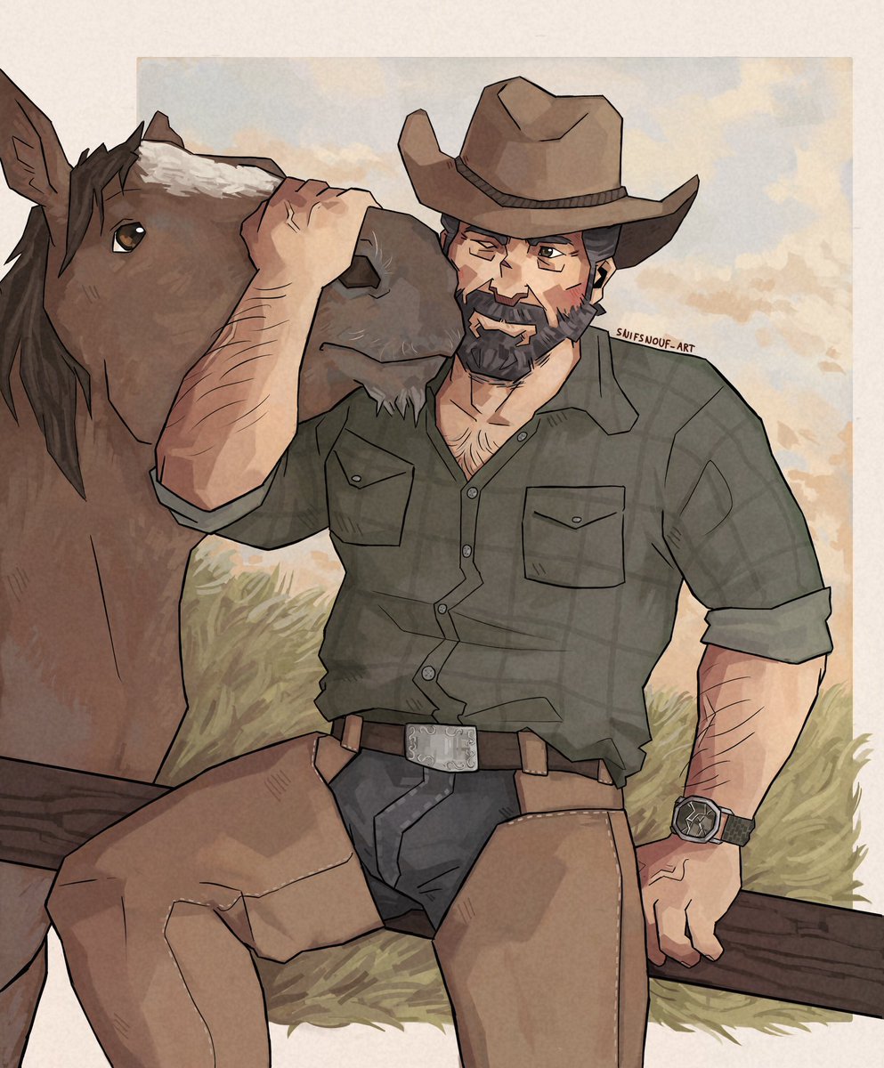 Cowboy Joel and Old Beardy his favorite horse 🤠

#joelmiller #TheLastOfUs
