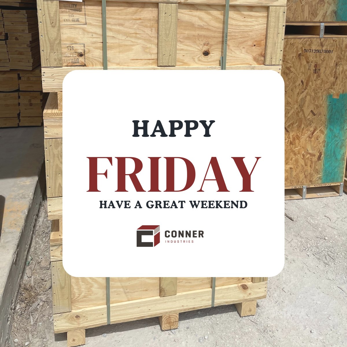 connerind's tweet image. Happy Friday! 🎉

This weekend, take pride in the progress you’ve made and the impact you’ve had.

We’ll be here, ready to support your #packaging and #supply needs so your #productionlines never miss a beat.

Wishing you a restful weekend from all of us at Conner Industries! 🌟