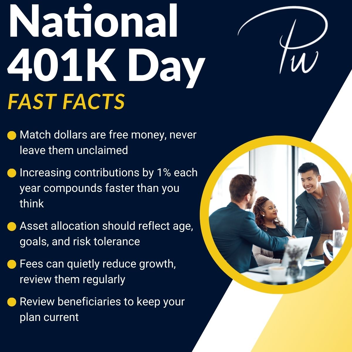 Proper_Wealth's tweet image. 401(k) is more than a workplace benefit. It&apos;s one of the most powerful tools for long-term wealth. On National 401(k) Day, take a moment to review progress &amp;amp; adjust your strategy. Small decisions today can create a lifetime of impact. #401kDay #RetirementPlanning #ProperWealth