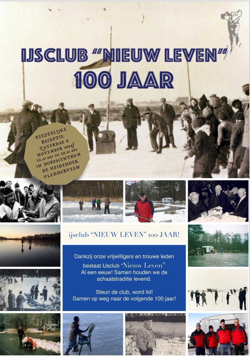 #Vledderveen dr ..#IJSCLUB NIEUW LEVEN 100 jaar