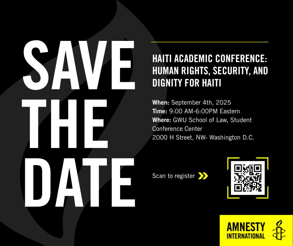 Une conférence internationale sur la crise haïtienne s’est tenue à l’Université Georges Washington,aux États-Unis,le jeudi 4 septembre 2025,à l’initiative d’Amnesty International.

À cette occasion,le directeur exécutif de CPD, Pierre Fritznel,est intervenu pour faire le point