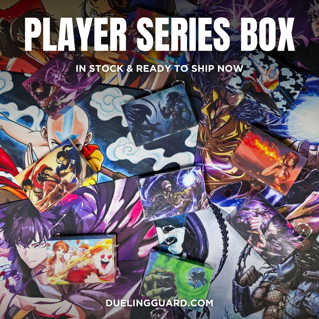 Commander_Jaime's tweet photo. Fyi amigos, @DuelingGuard has the new Player Series Collection for order! Increase your anime swag with these. Limited quantity available, make sure you grab it!
Affiliated link for a 15% discount: https://t.co/LOspU6DOpm
#Avatar #Pokemon #SoloLeveling #TCG #DuelingGuard https://t.co/z99BQGe4fd