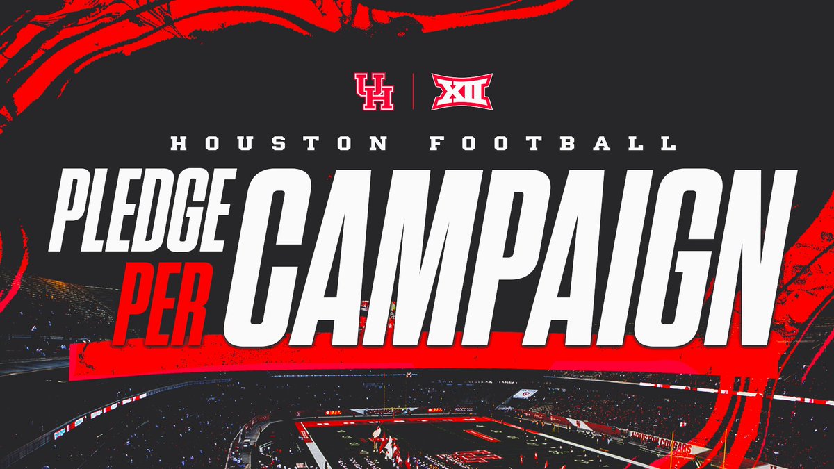 Cougar Pride Athletic Fund (@uhcougarpride) on Twitter photo Get in the game with Cougar Pride’s Pledge Per initiative! Support <a href="/UHCougarFB/">Houston Football</a> this season by pledging per victory, touchdown, sack, or turnover. Choose your amount and watch your impact grow with every win! #GoCoogs 🏈
clk.uhcougars.com/e/es?s=697615&… Get in the game with Cougar Pride’s Pledge Per initiative! Support <a href="/UHCougarFB/">Houston Football</a> this season by pledging per victory, touchdown, sack, or turnover. Choose your amount and watch your impact grow with every win! #GoCoogs 🏈
clk.uhcougars.com/e/es?s=697615&…