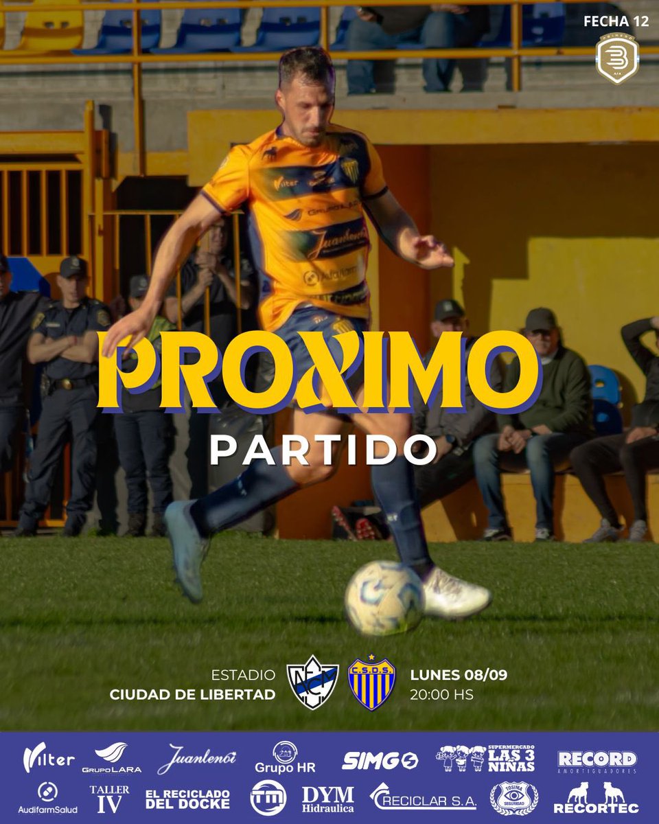 ElDockeOficial's tweet photo. #PróximoPartido 🔜

El próximo lunes el #Docke visita a @PrensaMidland por la fecha 12 del Torneo #Clausura

📌 Fecha 12 Primera B Metro Clausura
🆚 Ferrocarril Midland 
🗓️ Lunes 08 de Septiembre 
🕒 20:00 hr
🏟️ Ciudad de Libertad
🟥🟨 Marcos Recalde   
📺 Tyc Play
#Juntos 🤜🏼🤛🏼 https://t.co/qgGzKmK5x7
