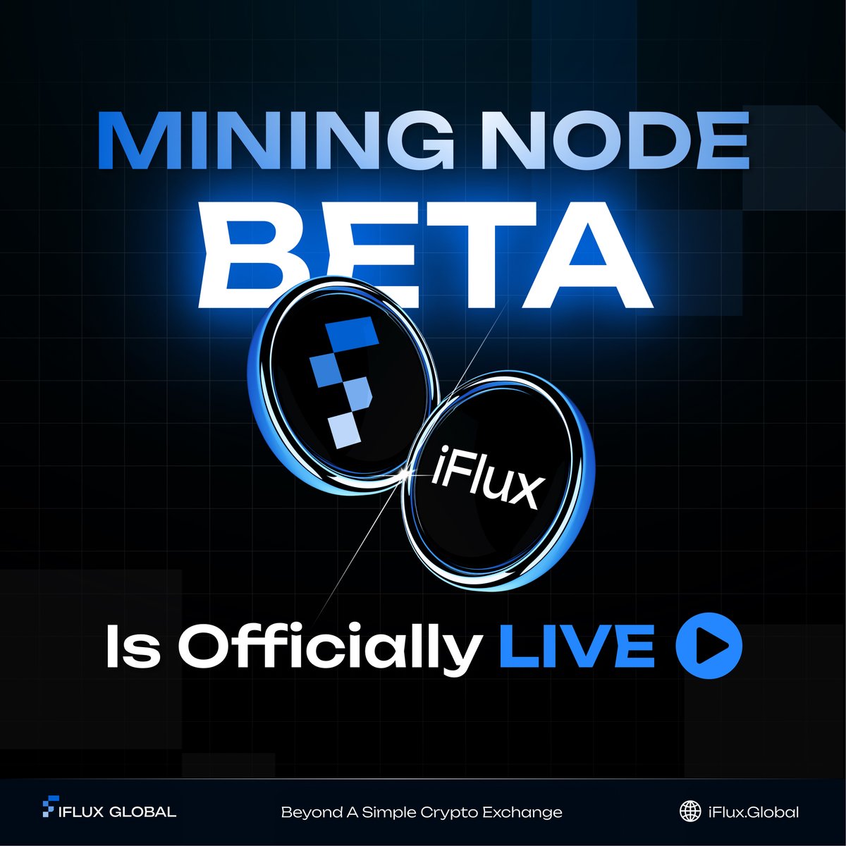 ⚡ Beta is officially LIVE ⚡ #iFluxGlobal Mining Node Beta extension just  dropped for 1,000 OG Discord members Browser mining starts now. Real $IFLUX  tokens, not points. Mainnet Sept 10th for everyone