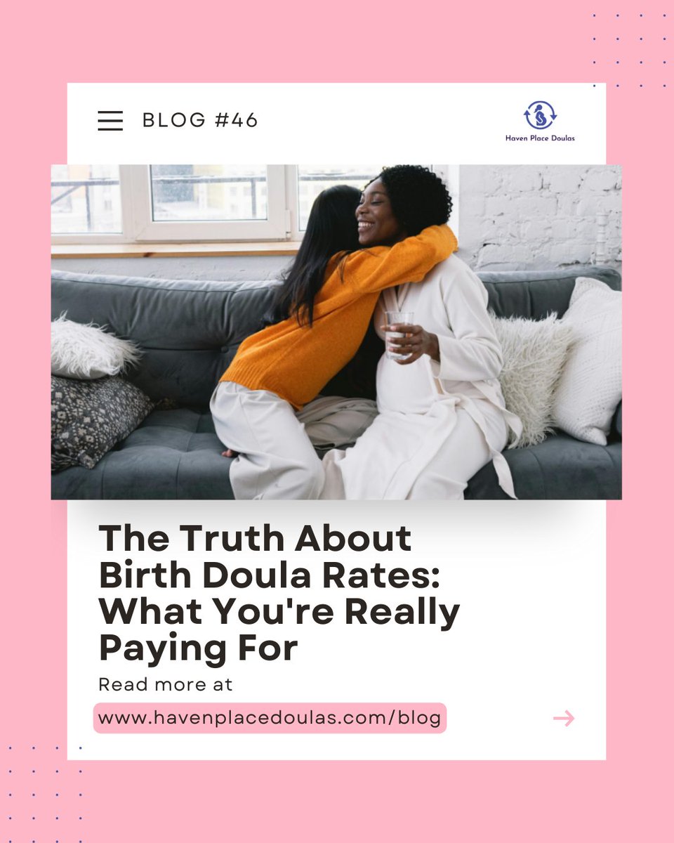havenpdoulas's tweet image. In our latest blog, we break down what you’re really paying for when you hire a birth doula. 

Click the link in our bio to read. 💜

#havenplacedoulas #birthdoula #birthsupport #pregnantmama #mamatobe #blackdoula #Birthprep #birthdoularates #soontobemama #momtobe #boston