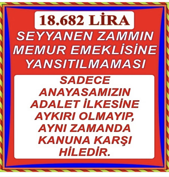 Memur ile emeklisi özlük hakları açısından ayrıştırılamaz. Özlük hakları açısından aynı yasa hükümlerine bağlıdırlar. Yani Hukuki statü olarak memur ve memur emeklisi aynı rejime bağlıdırlar.

#MemurEmeklisineAdalet