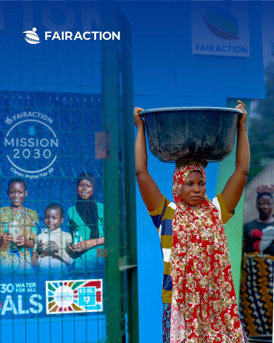 She’s not just carrying water,she’s carrying hope!💪

Our smart water projects give women time, health, and a future.

💧 200M hours are lost every day collecting water.
We’re giving that time back.

🔗 fairaction.ngo
#FairAction #CleanWater #SDG6 #Empowerment